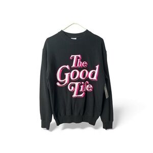 JACK’S SURFBOARD Crew Neck Black “The Goodlife” Sweatshirt Loose Fit XS BNWT